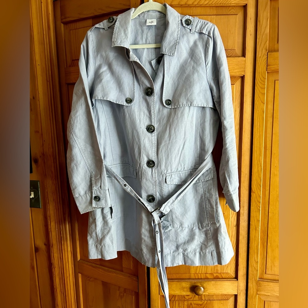 Cabi large light purple, light jacket with belt